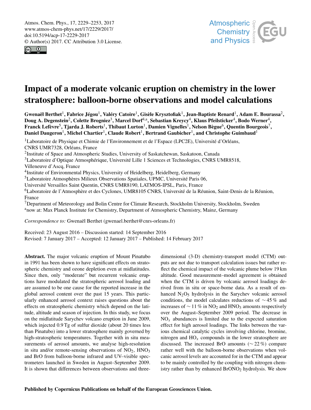 Article Counter Providing Aerosol (Vernier Et Al., 2011)