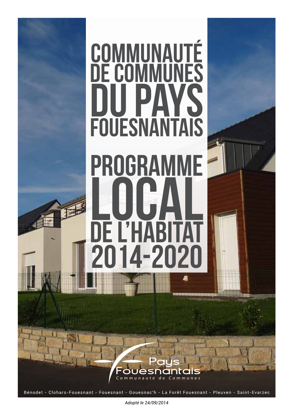 PLH 2014-2020 De La Communauté De Communes Du Pays Fouesnantais