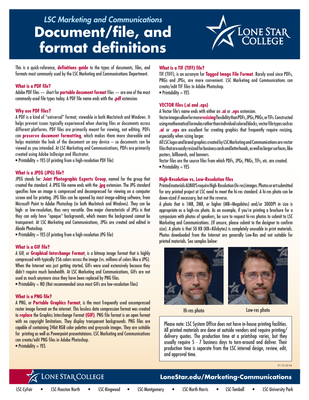 Document/File, and Format Definitions