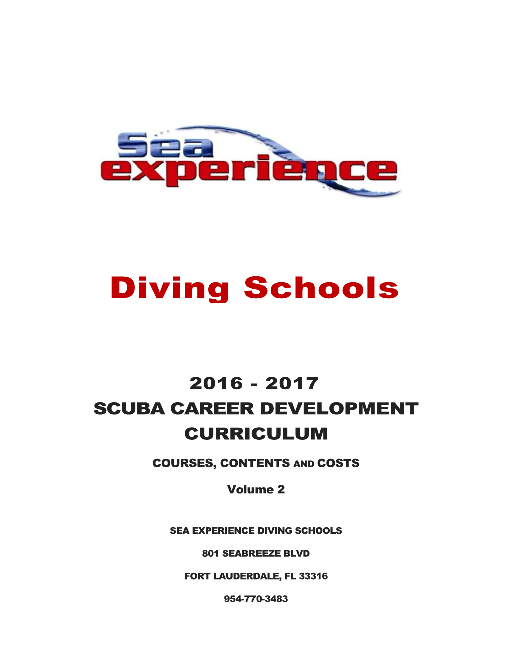 Diving Schools