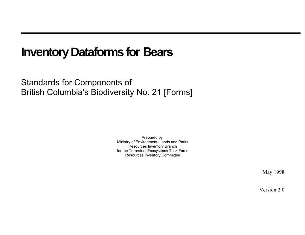 Data Forms and Coding Instructions s1