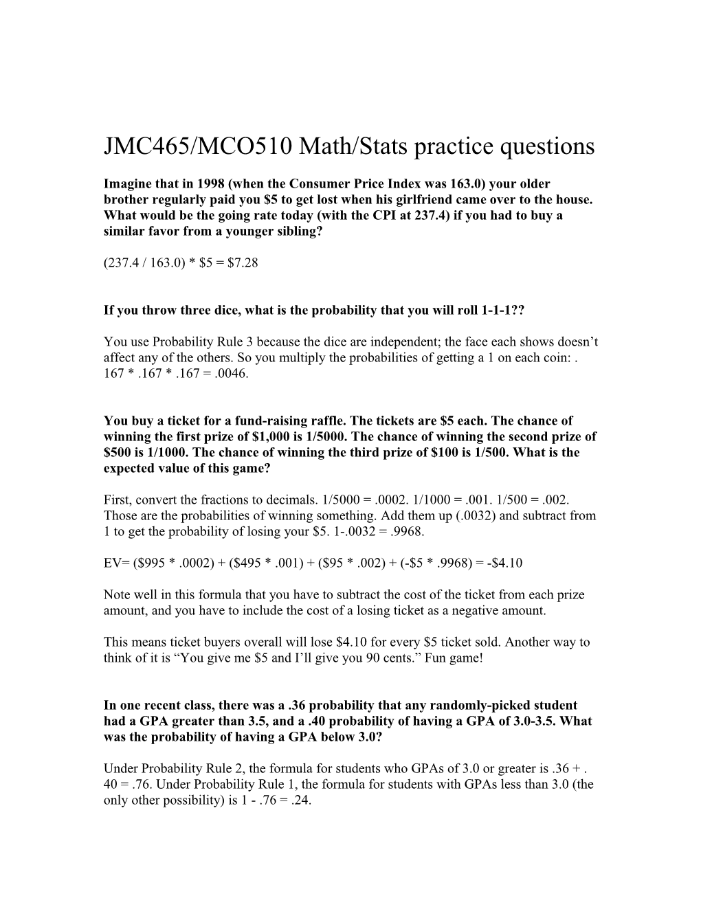 MCO302 Final Exam Answers