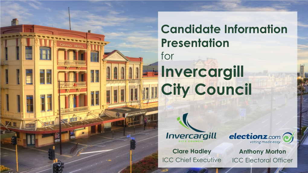 Invercargill City Council Clare Hadley