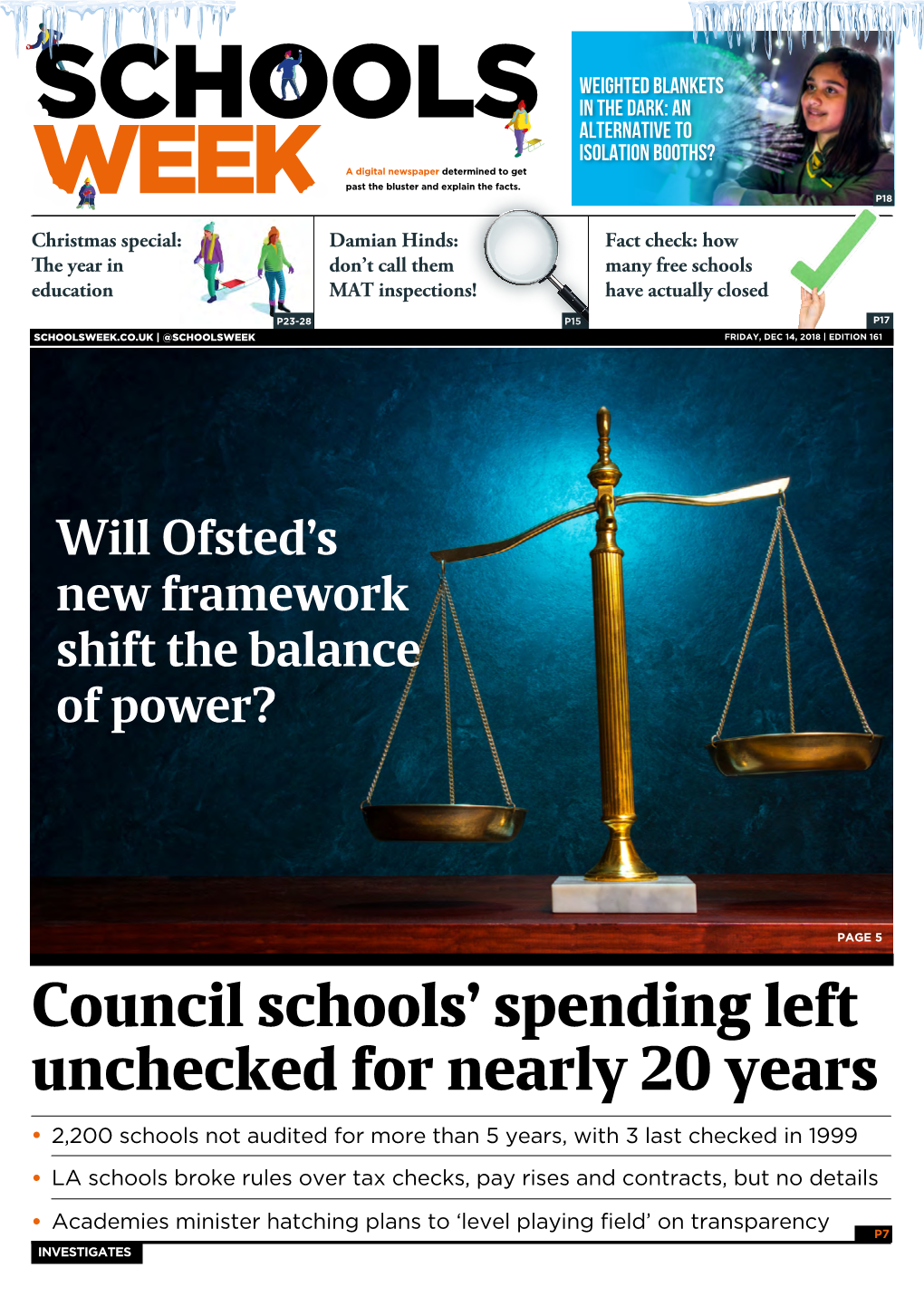 Council Schools' Spending Left Unchecked for Nearly 20 Years