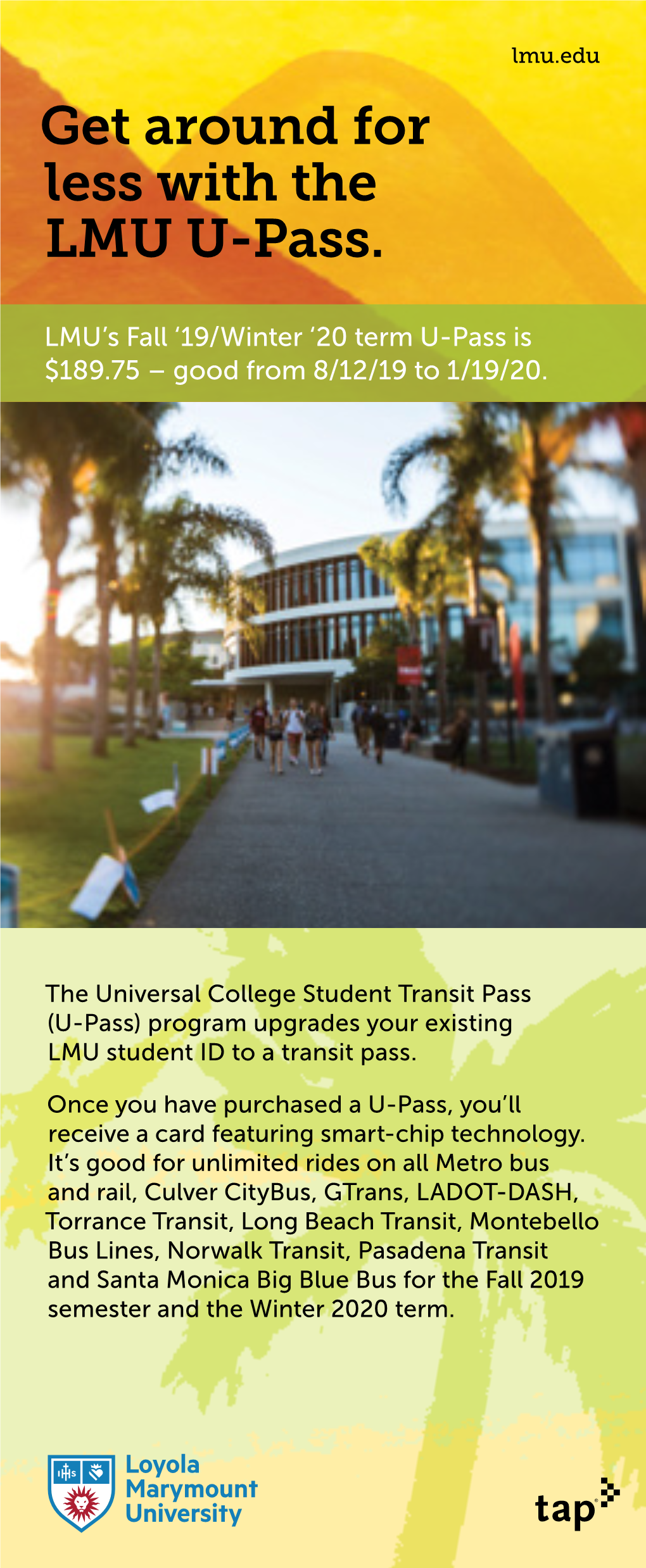 Get Around for Less with the LMU U-Pass