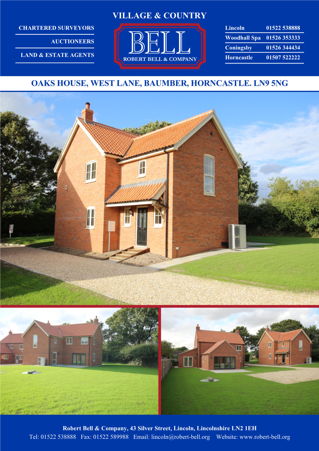 Oaks House, West Lane, Baumber, Horncastle. Ln9 5Ng Village & Country