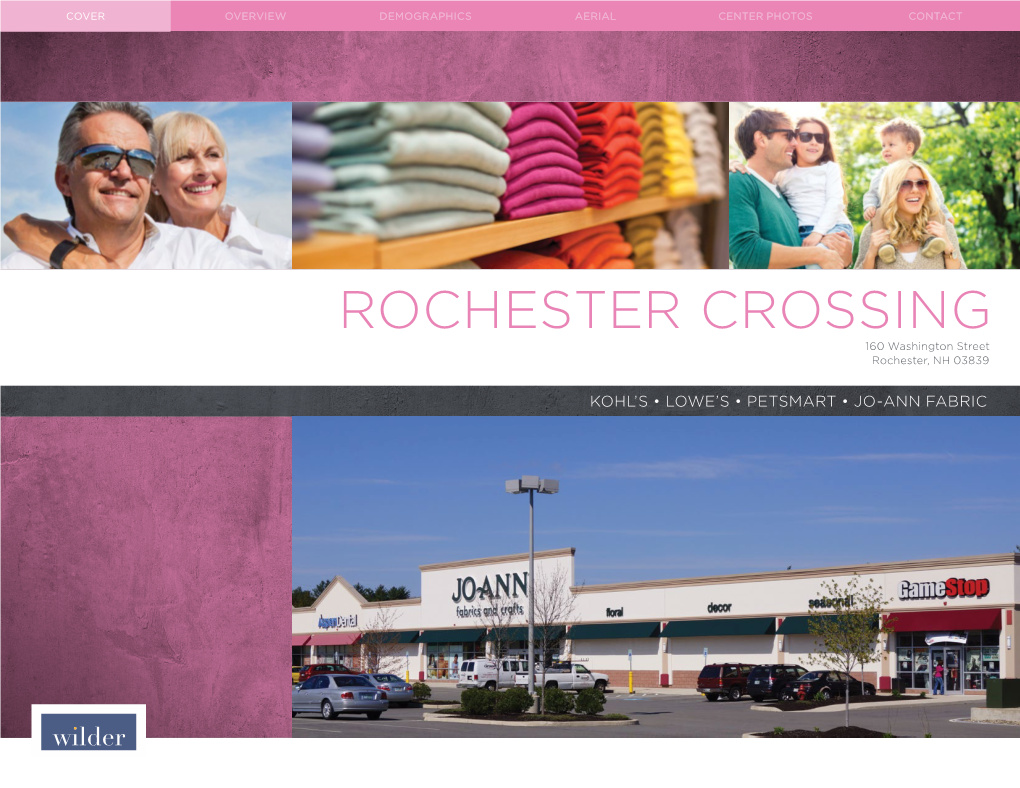 ROCHESTER CROSSING 160 Washington Street Rochester, NH 03839
