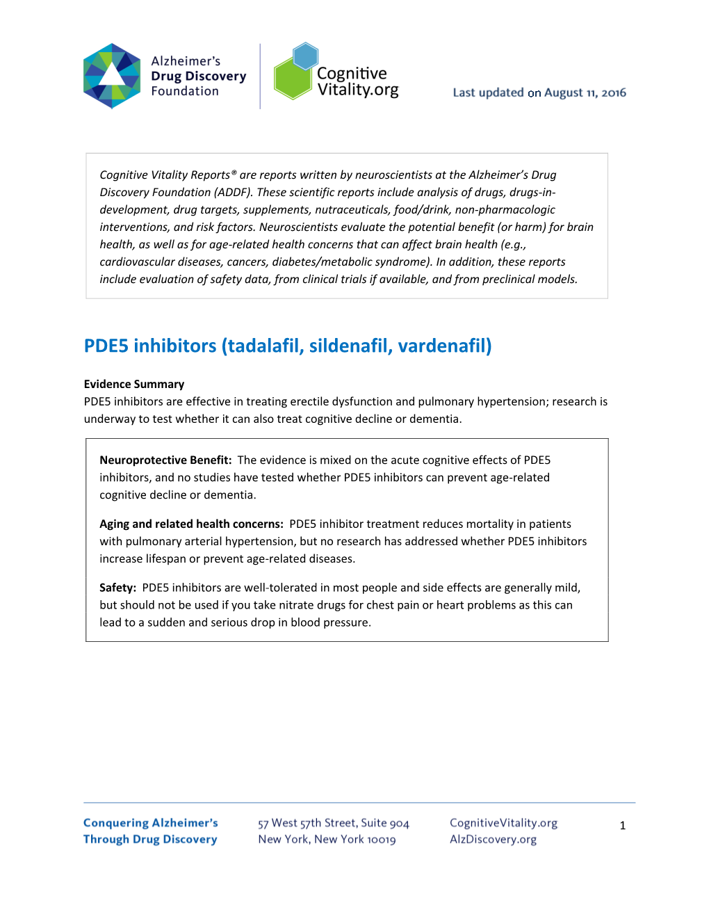 PDE5 Inhibitors (Tadalafil, Sildenafil, Vardenafil)