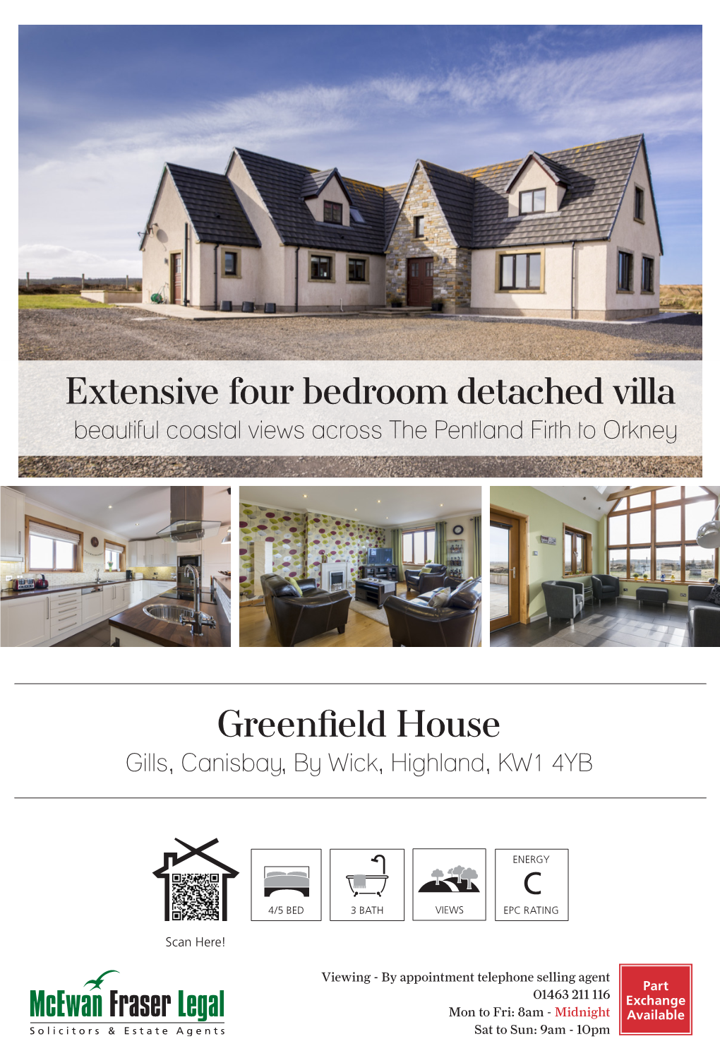 Greenfield House Extensive Four Bedroom Detached Villa
