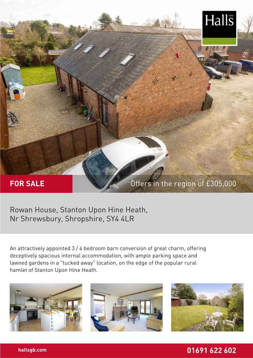 Rowan House, Stanton Upon Hine Heath, Nr Shrewsbury, Shropshire, SY4 4LR