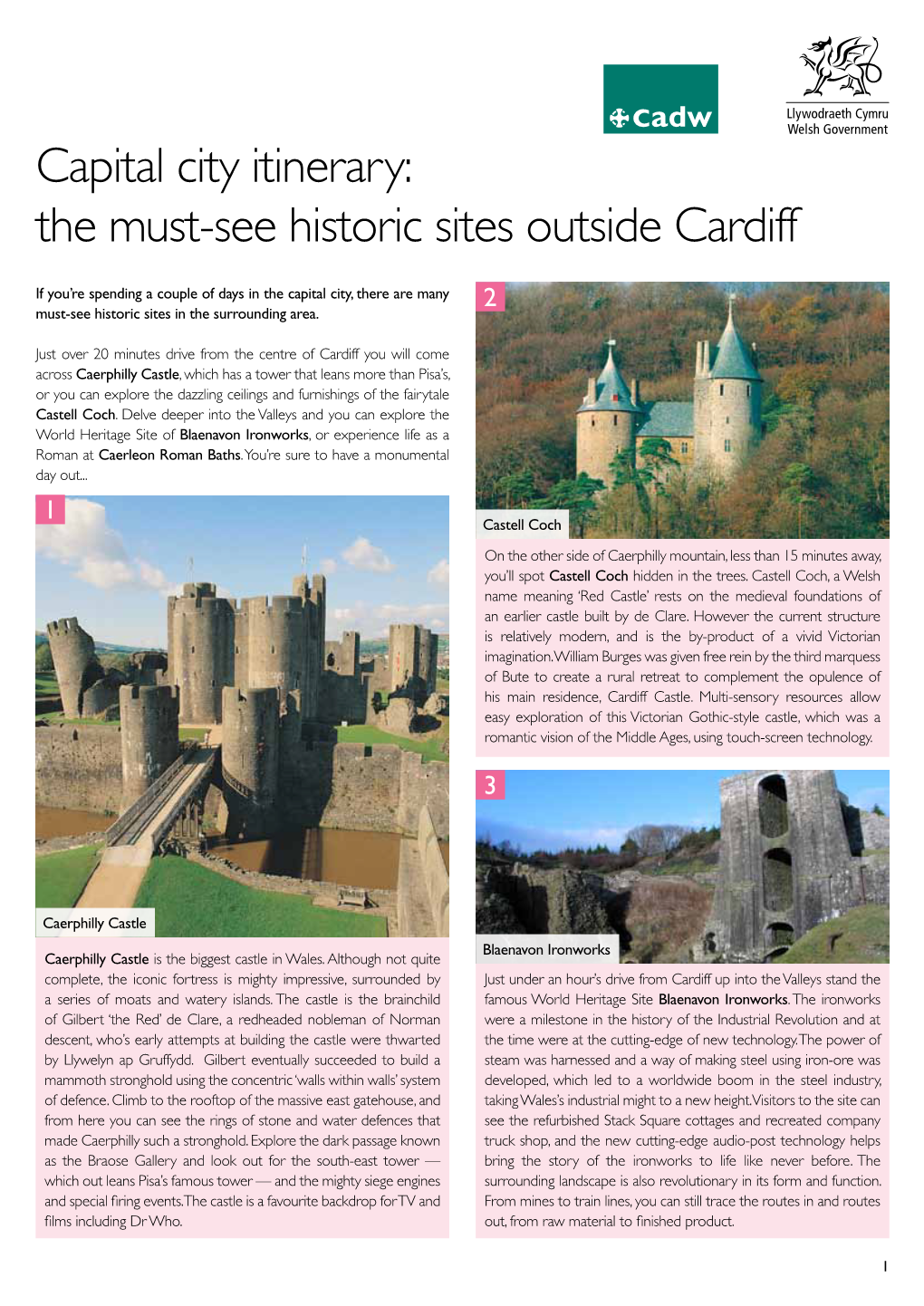 Capital City Itinerary: the Must-See Historic Sites Outside Cardiff