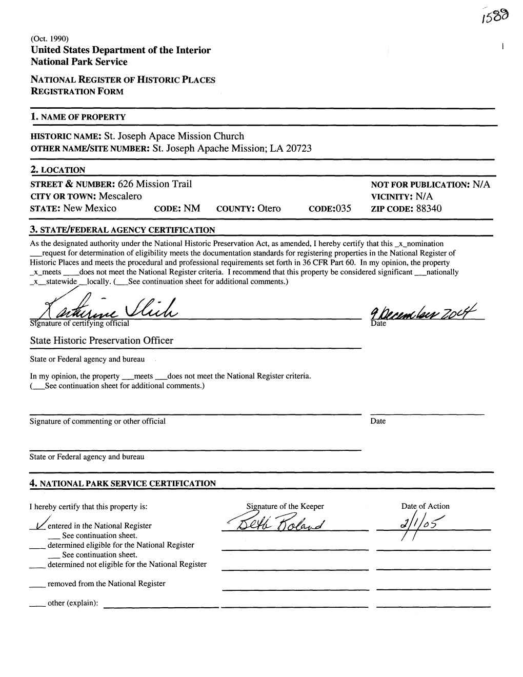 National Register of Historic Places Registration Form