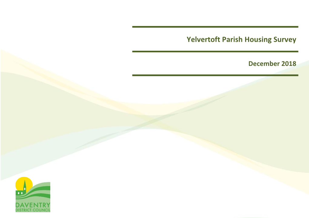 Yelvertoft Parish Housing Survey