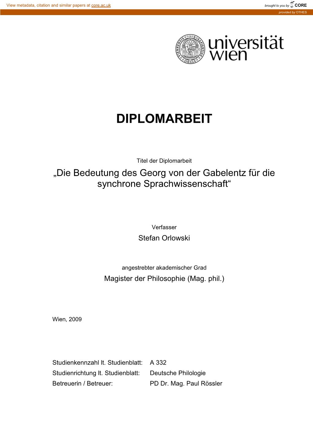 Diplomarbeit