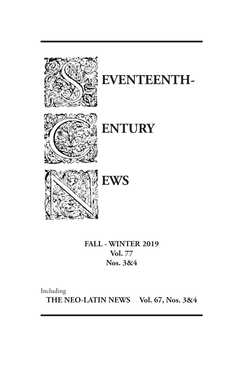 Eventeenth- Entury