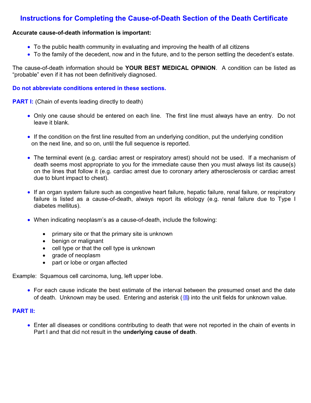 Physicians Eden DC Procedures