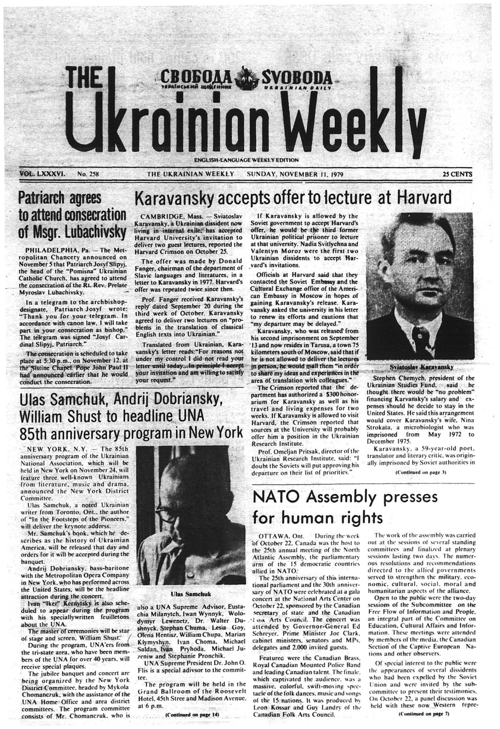 The Ukrainian Weekly 1979, No.45