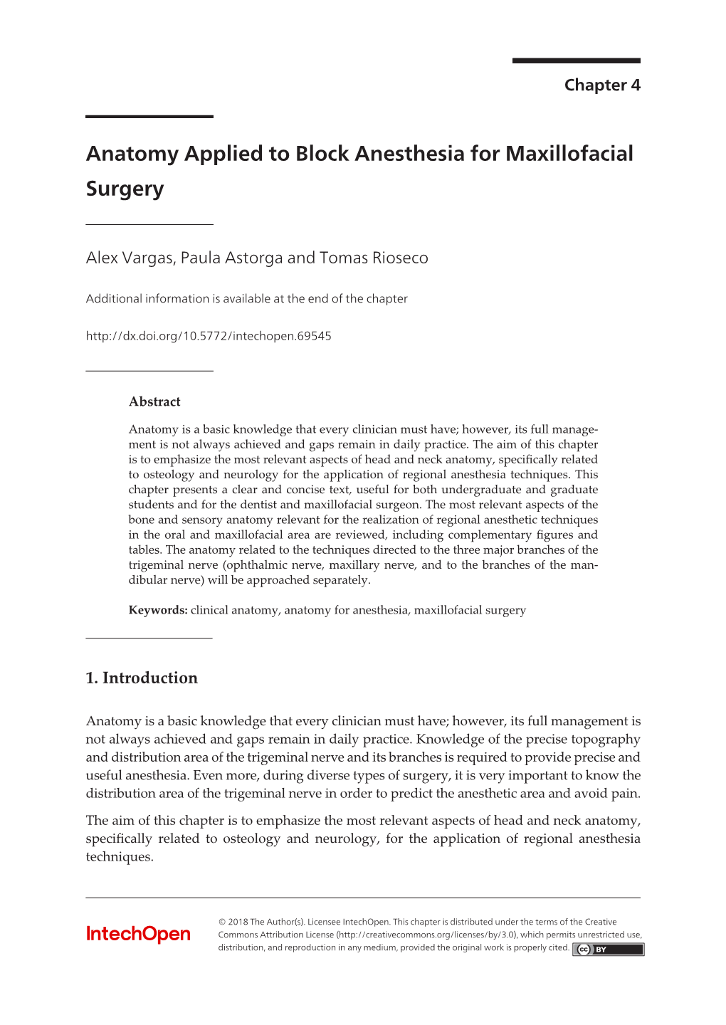 Anatomy Applied to Block Anesthesia for Maxillofacial Surgery