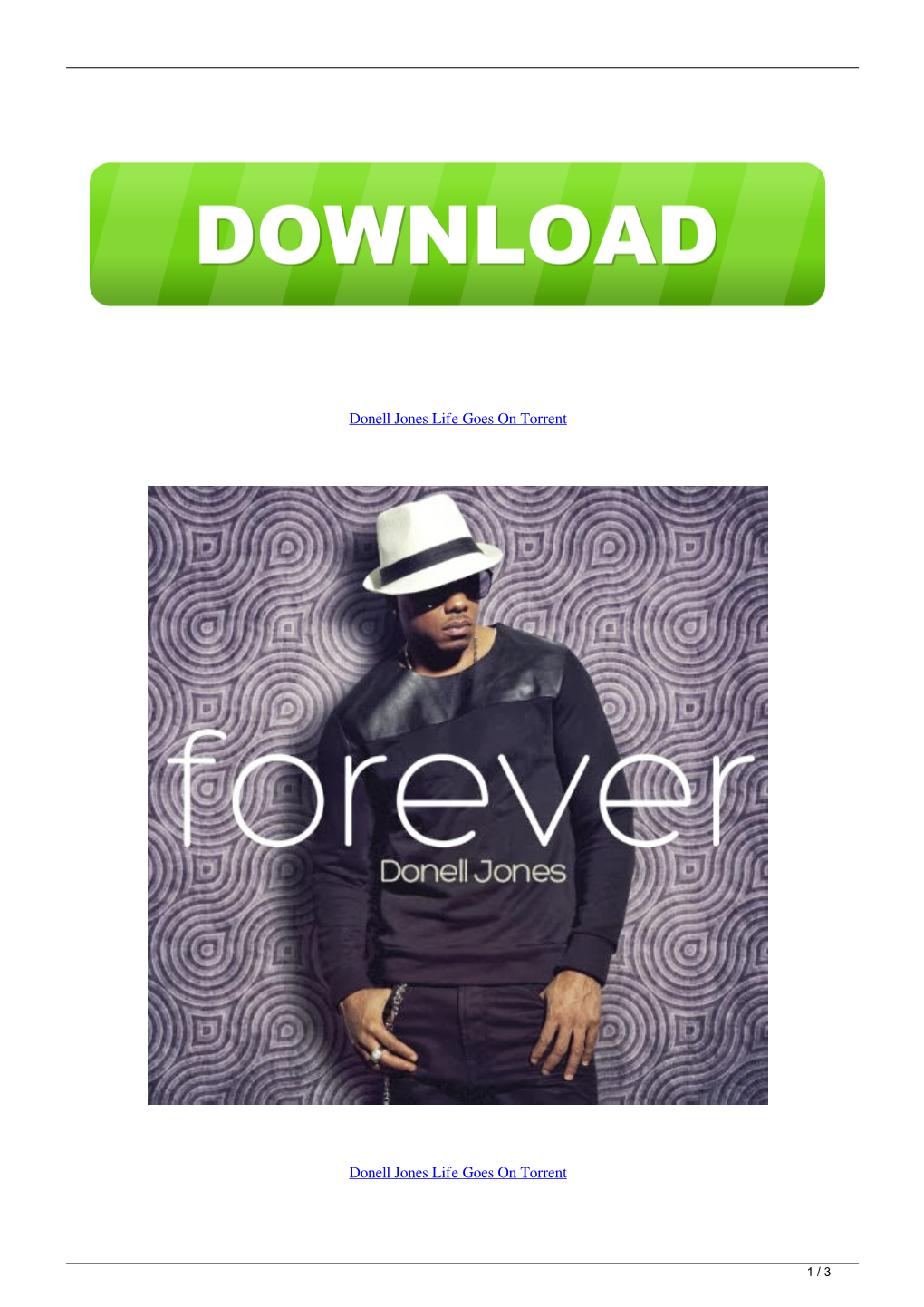 Donell Jones Life Goes on Torrent