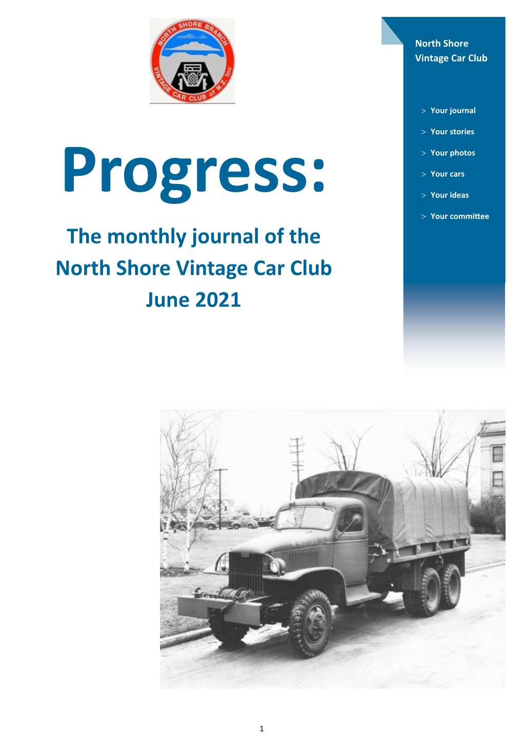 The Monthly Journal of the North Shore Vintage Car Club June 2021