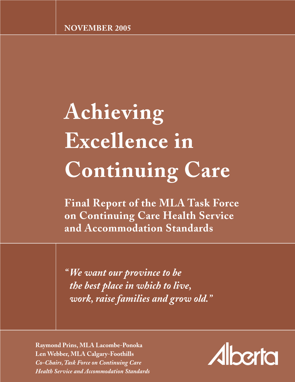 Achieving Excellence in Continuing Care