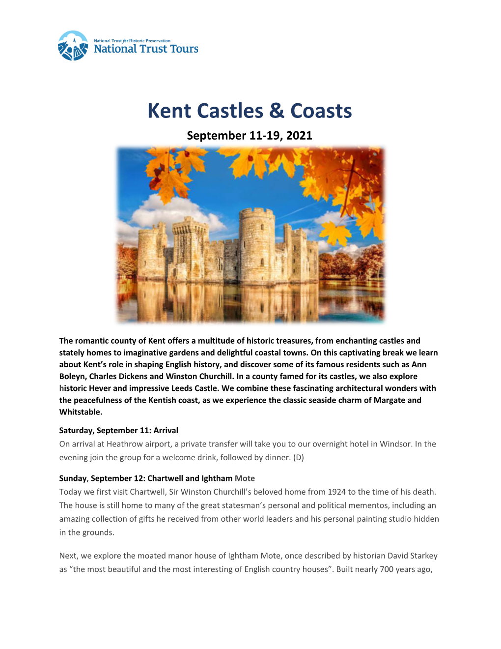 Kent Castles & Coasts