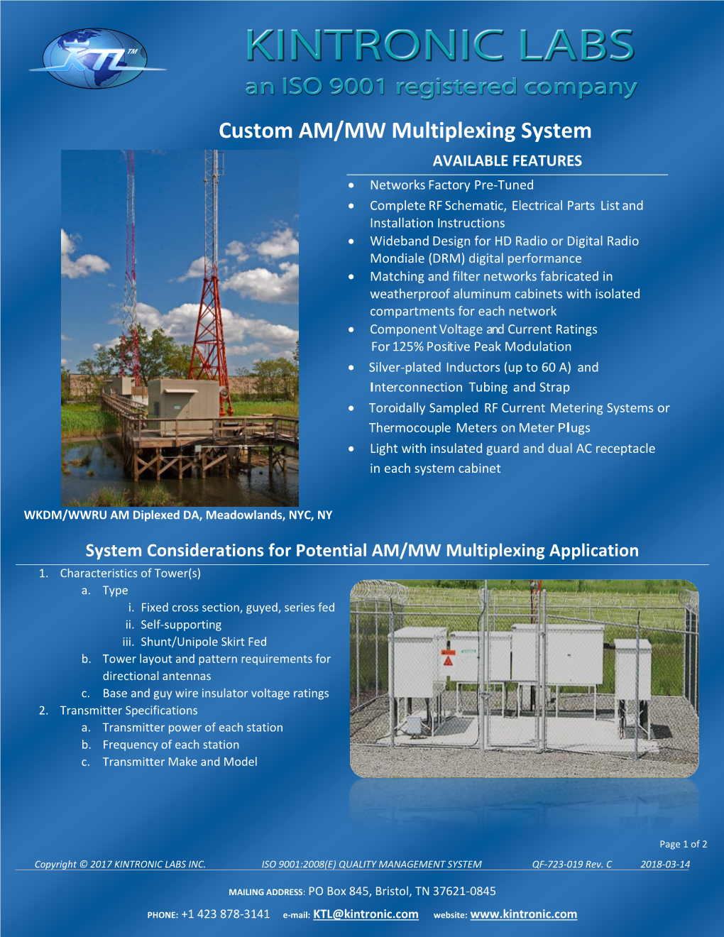 Custom AM/MW Multiplexing System