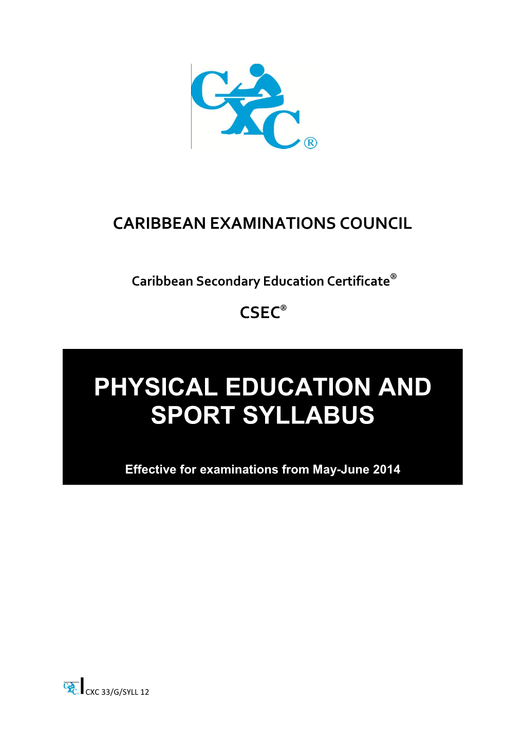 Physical Education and Sport Syllabus