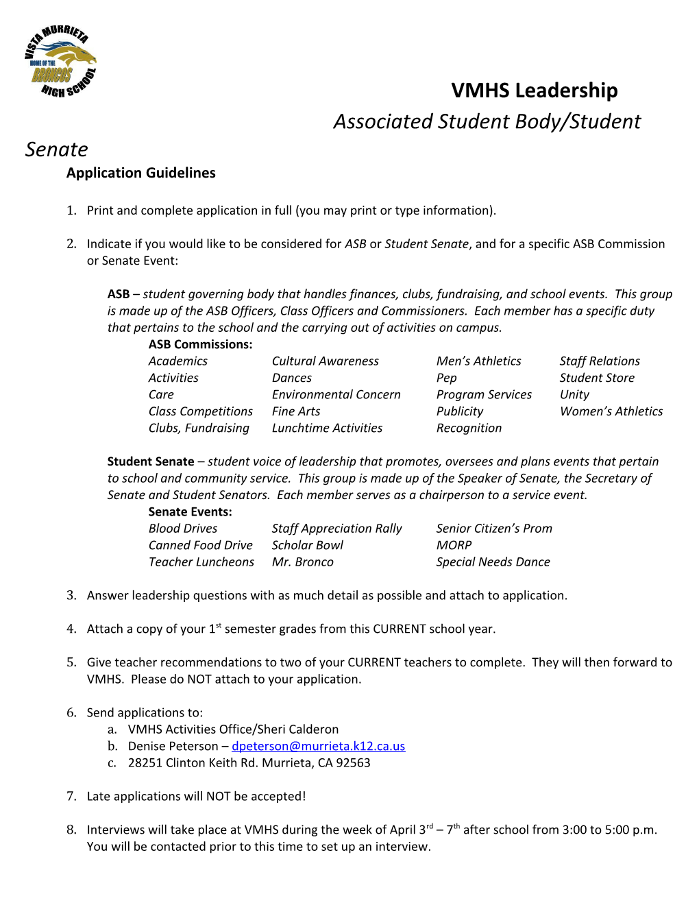 Associated Student Body/Student Senate