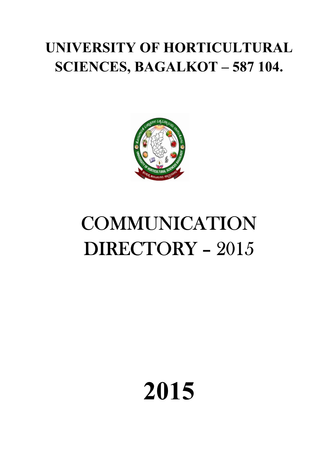 Communication Directory – 2015