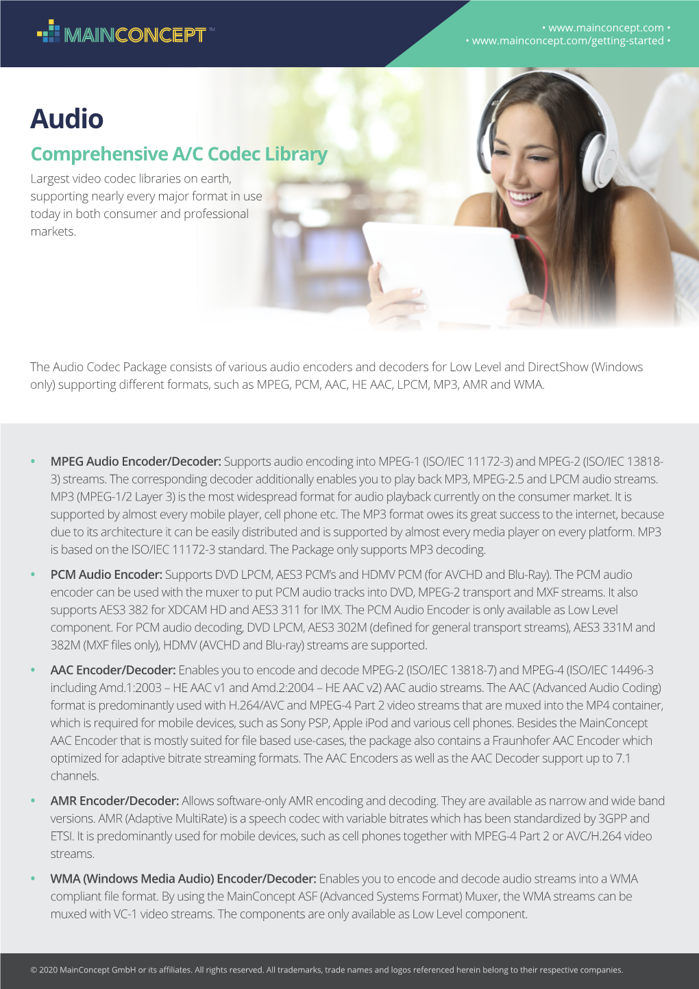 Audio SDK Datasheet