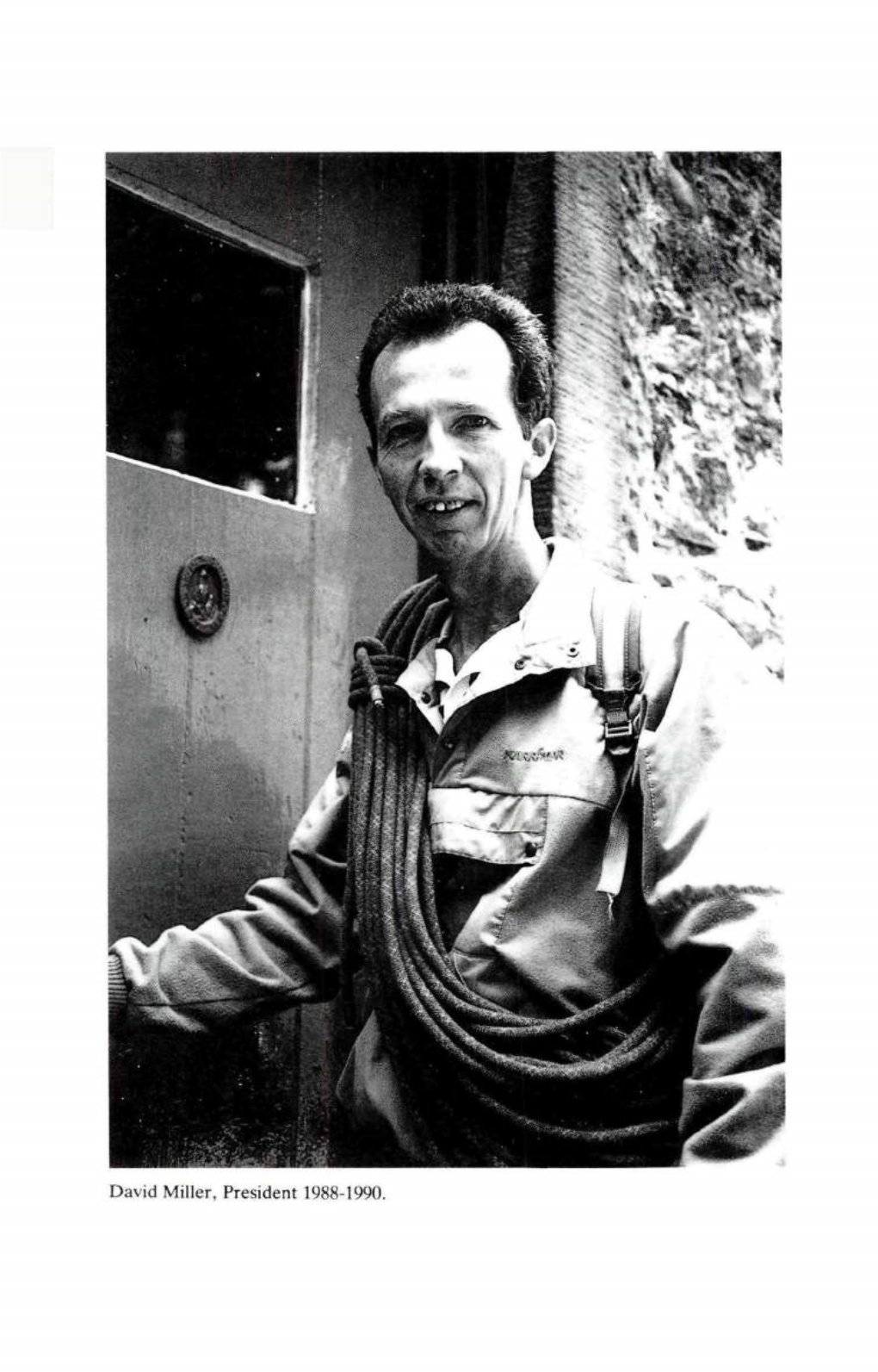 David Miller, President 1988-1990. the FELL and ROCK JOURNAL
