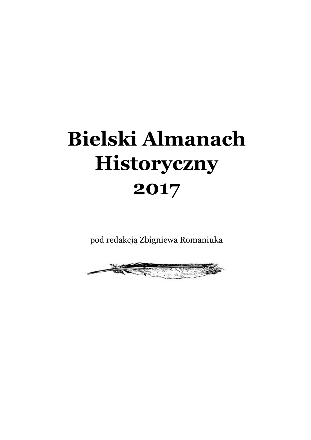 Bielski Almanach Historyczny 2017