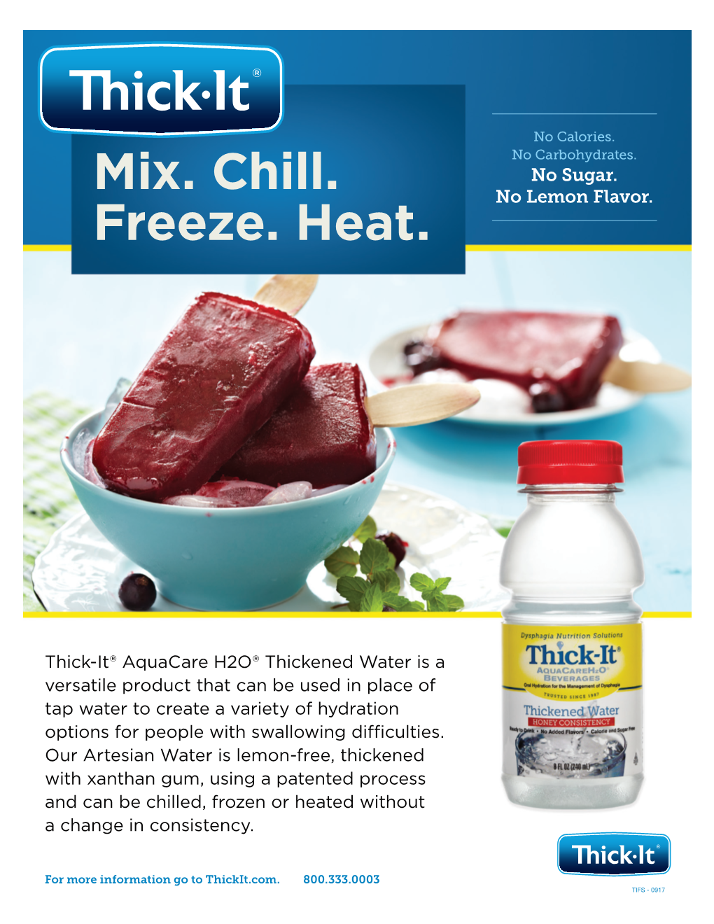 Ideas for Using Thick-It® Clear Advantage® Thickened Water