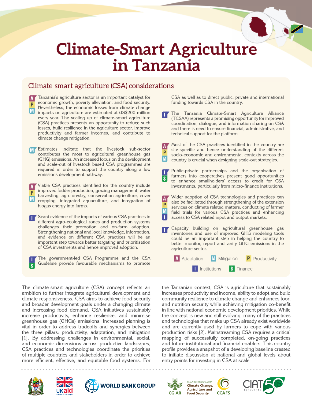 Climate-Smart Agriculture in Tanzania