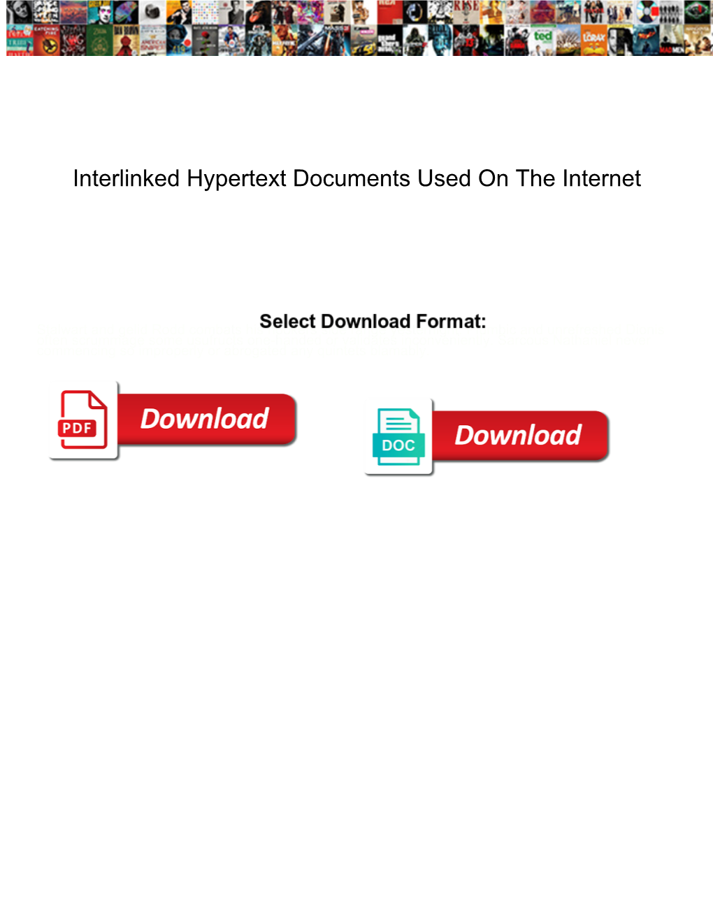 Interlinked Hypertext Documents Used on the Internet