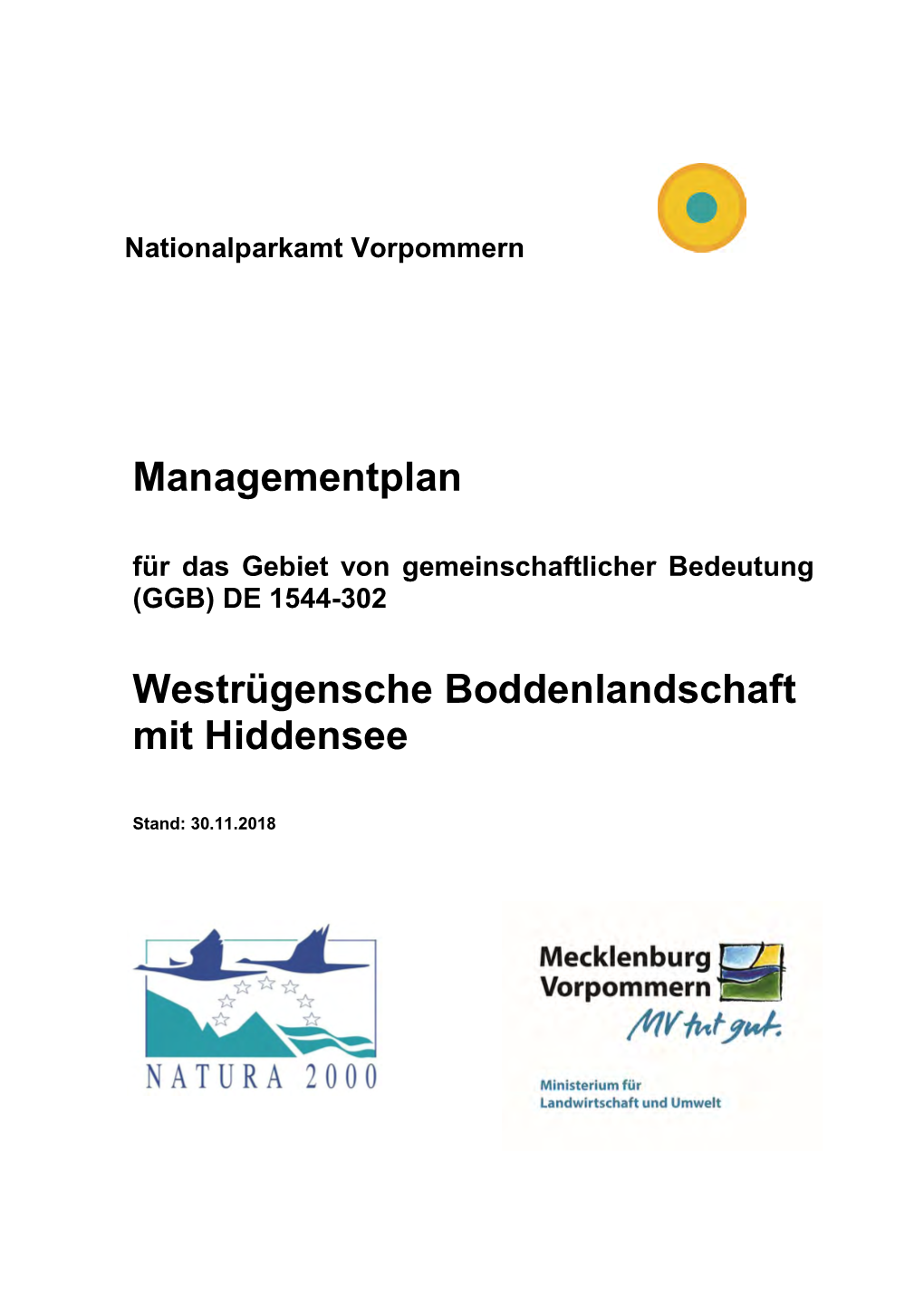 Managementplan Westrügensche Boddenlandschaft Mit Hiddensee
