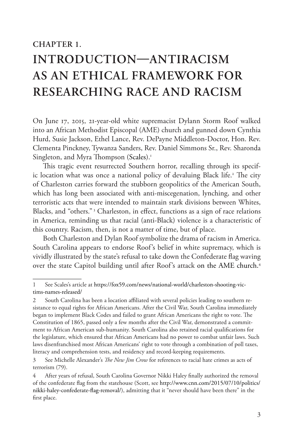 Chapter 1. Introduction—Antiracism As an Ethical Framework for Researching Race and Racism