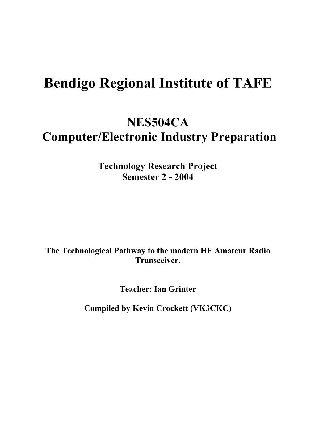 Bendigo Regional Institute of TAFE