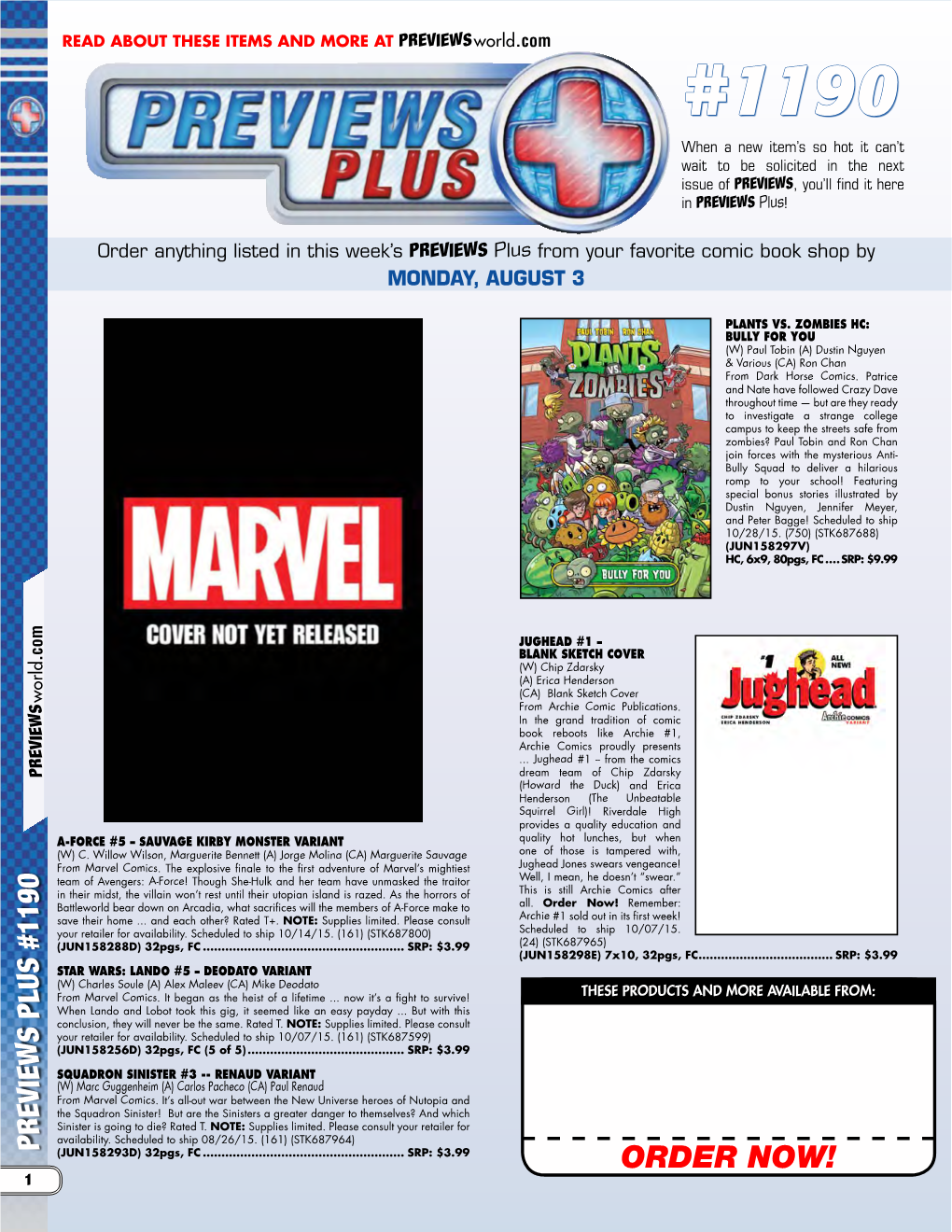 Previews Plus #1190