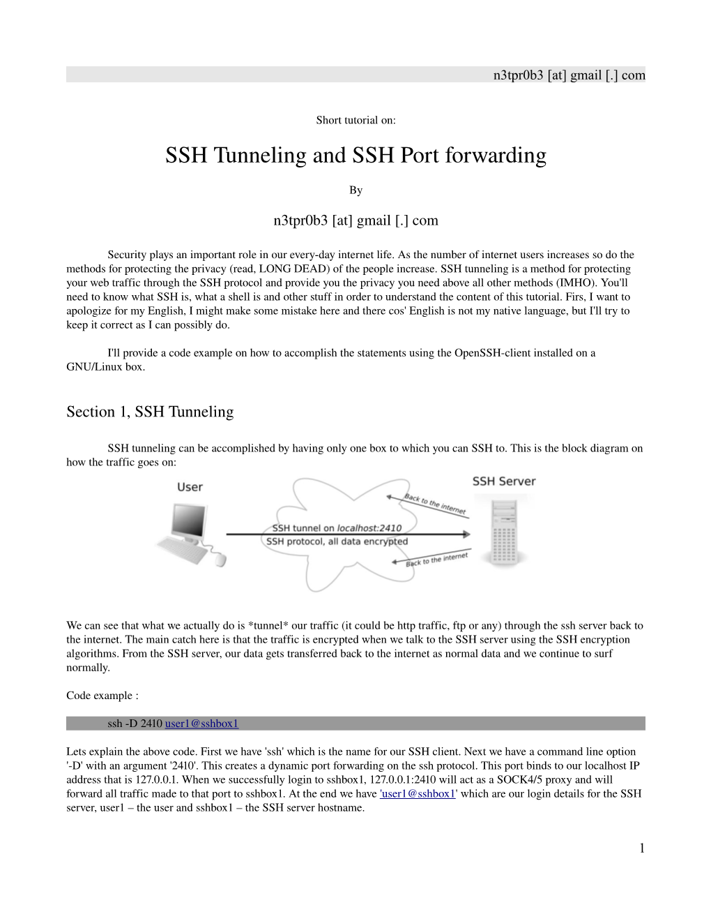 SSH Tunneling and SSH Port Forwarding