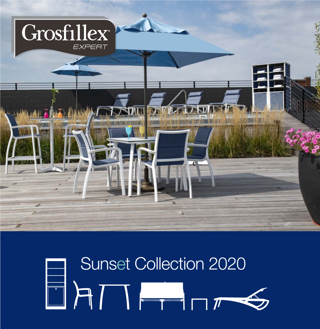 Sunset Collection 2020 Innovative Air-Molded Technology Combining a Proprietary Technopolymer Blend and a Sophisticated Textilene