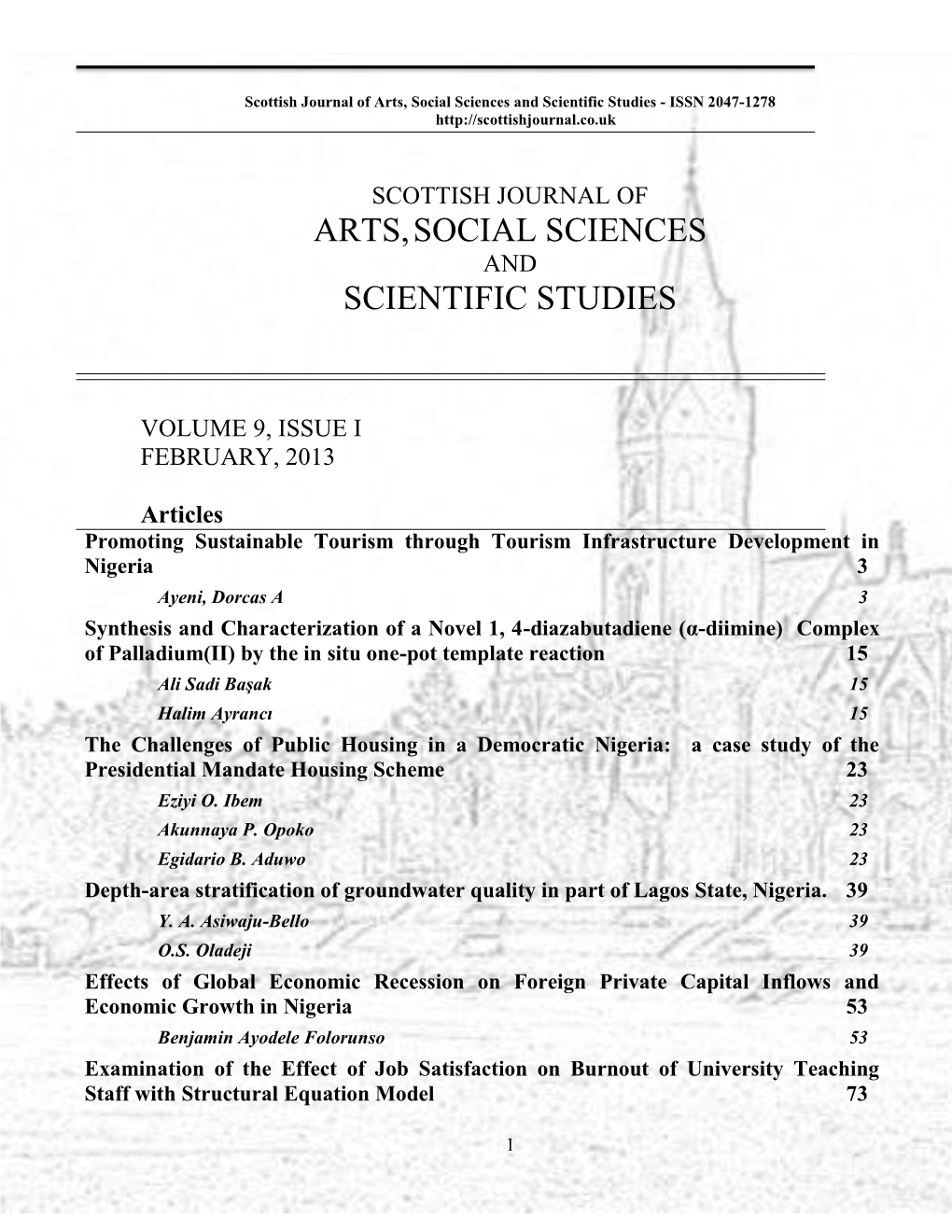 Arts,Social Sciences Scientific Studies