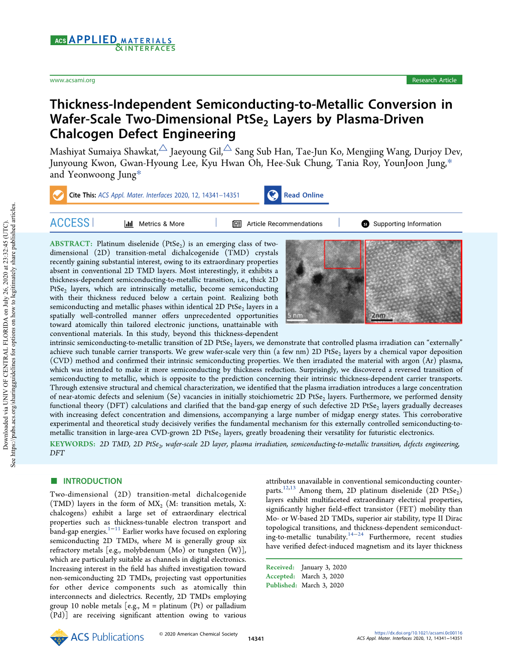 Thickness-Independent Semiconducting-To