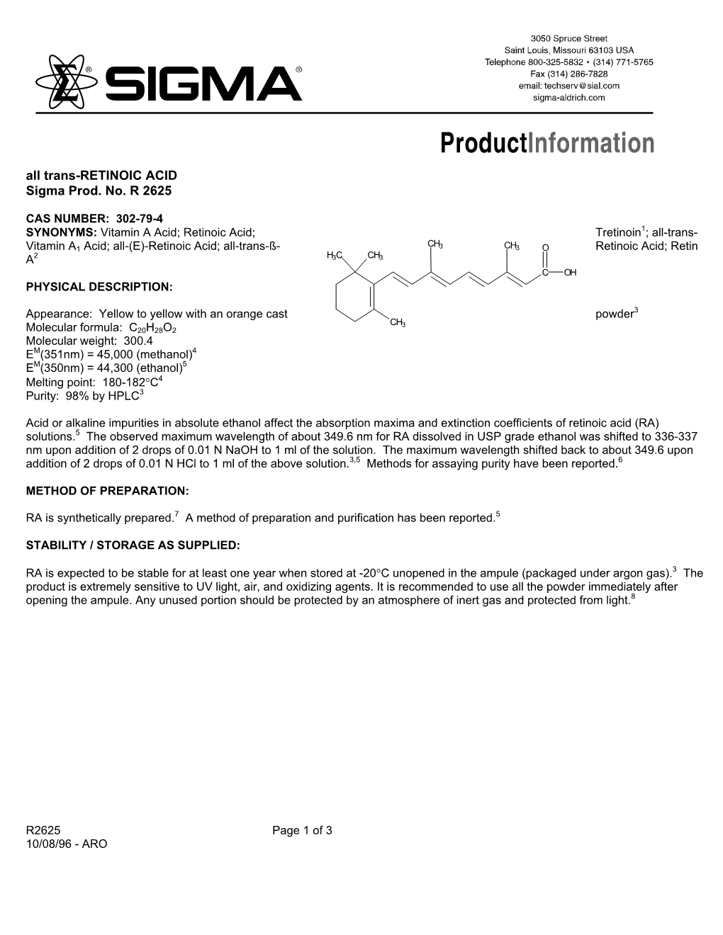 Retinoic Acid (R2625)