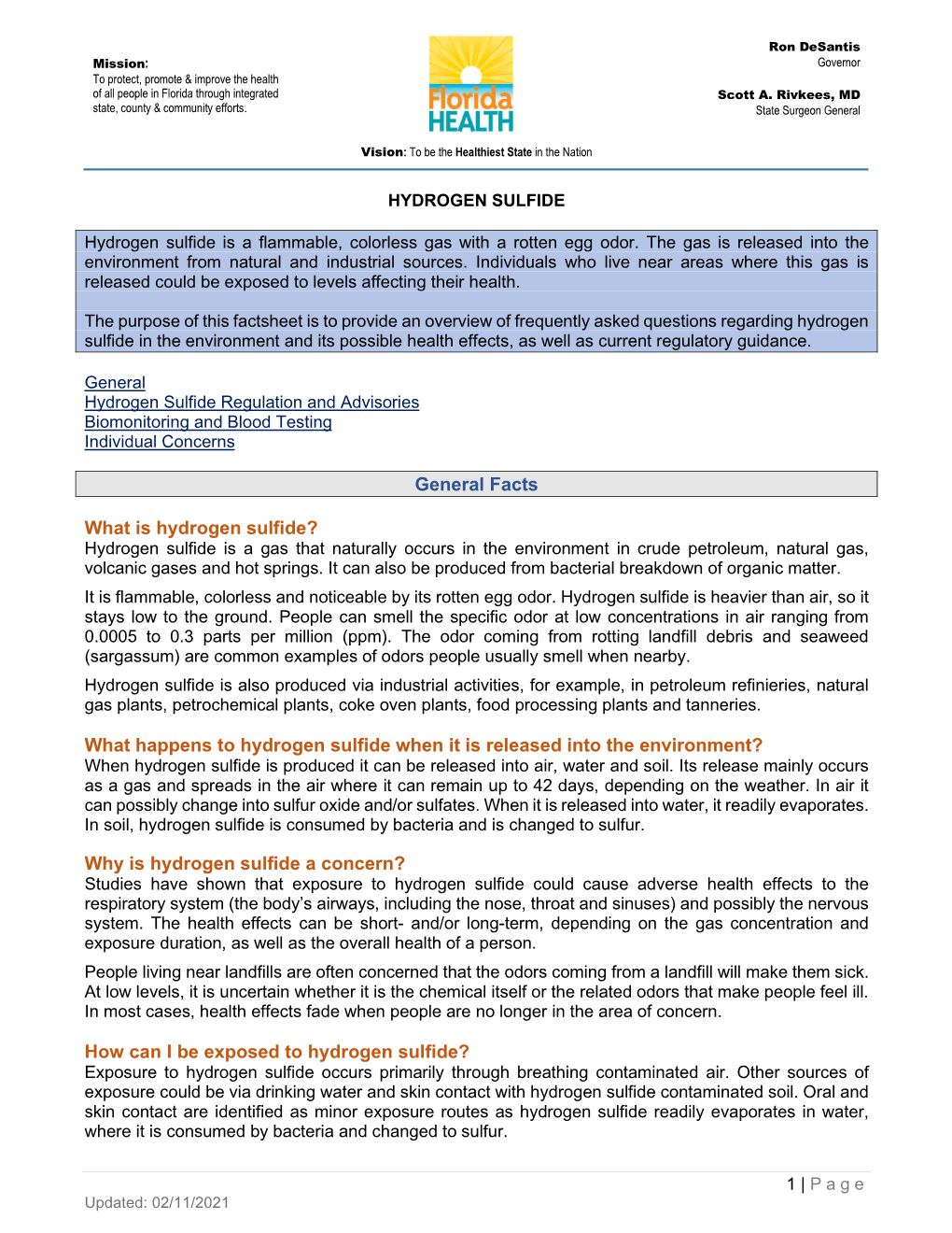 General Facts What Is Hydrogen Sulfide?