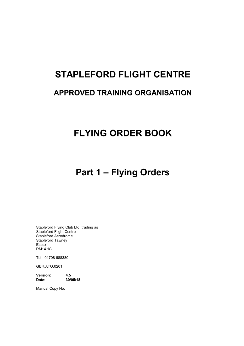 SFC Flying Order Book Are Now Current