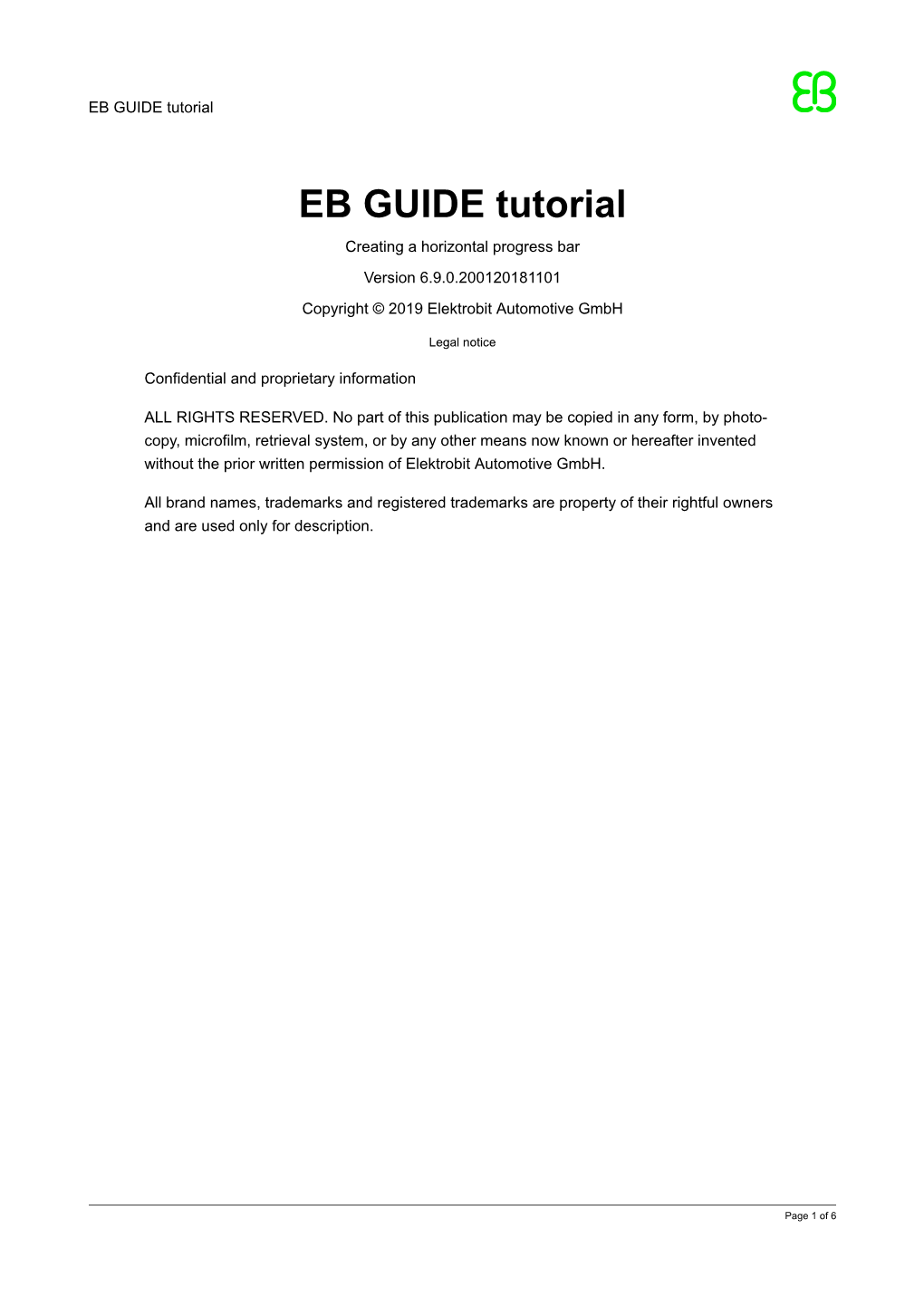 EB GUIDE Tutorial