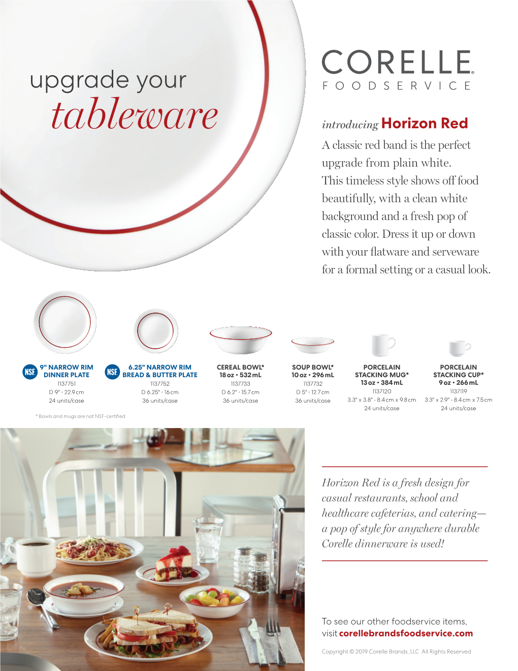 Tableware Introducing Horizon Red a Classic Red Band Is the Perfect Upgrade from Plain White