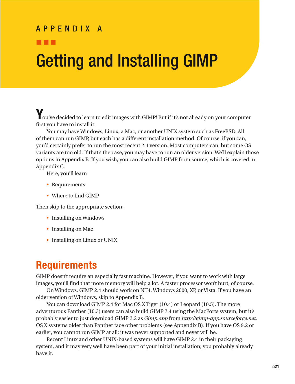 Getting and Installing GIMP